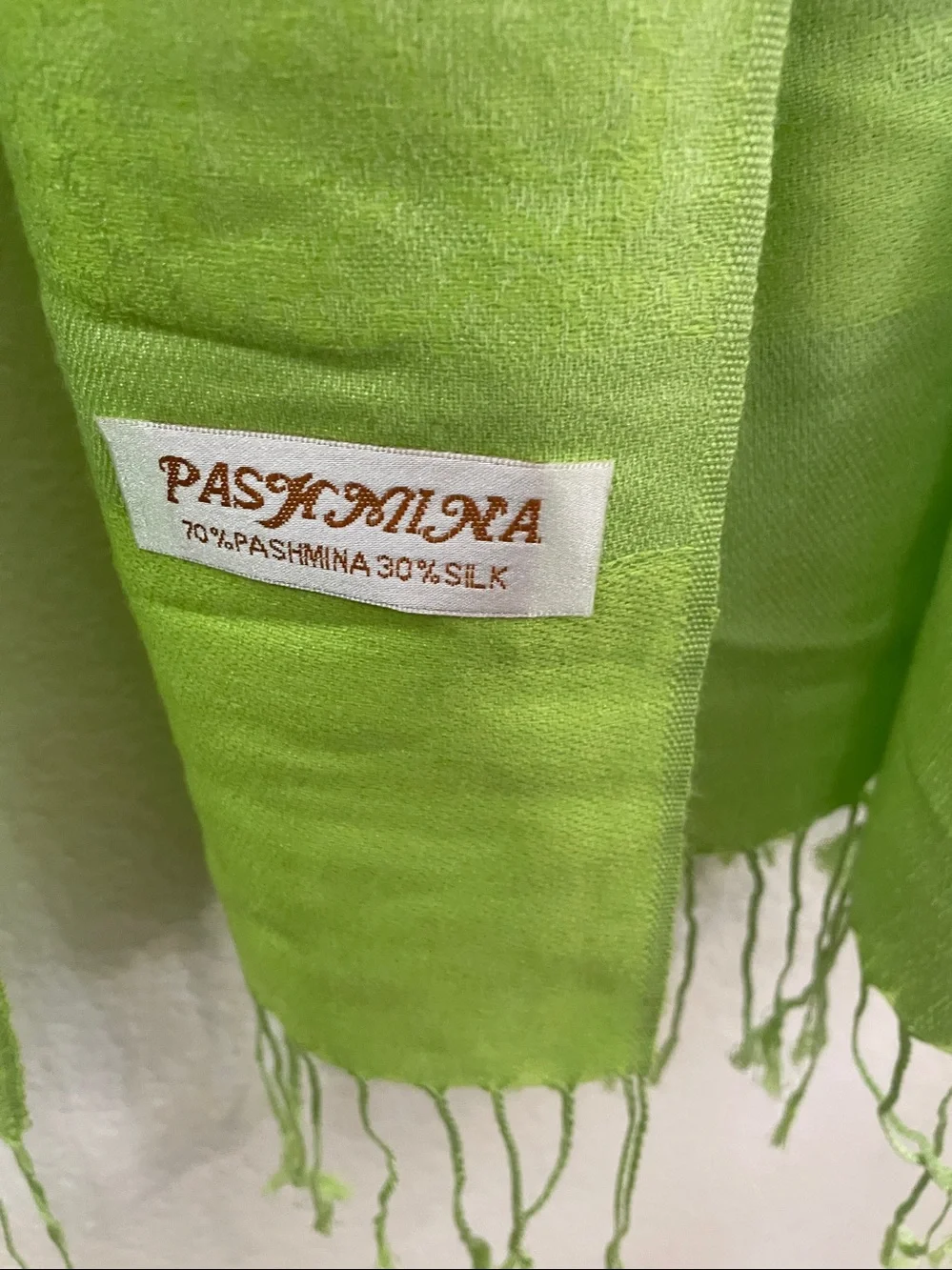 pashmina vibrant lime